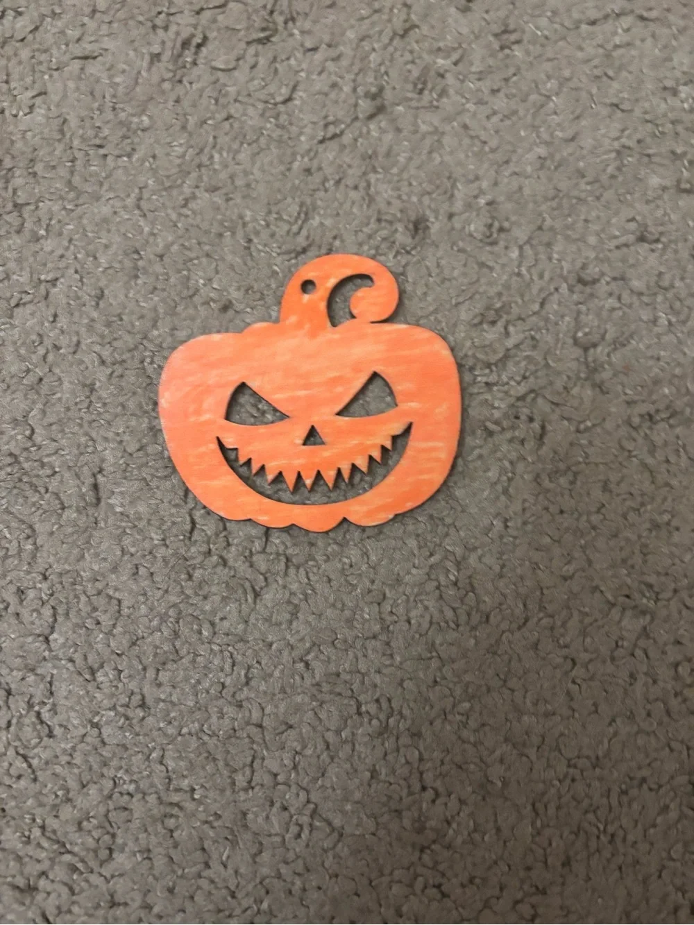 Orange Wooden Jack-O'-Lantern Wall Accent - Halloween Decor